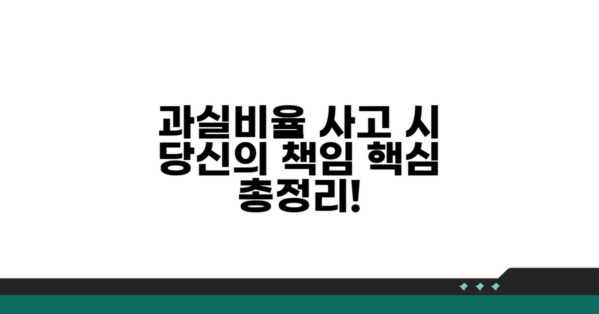 사고 발생 시 과실 비율 산정