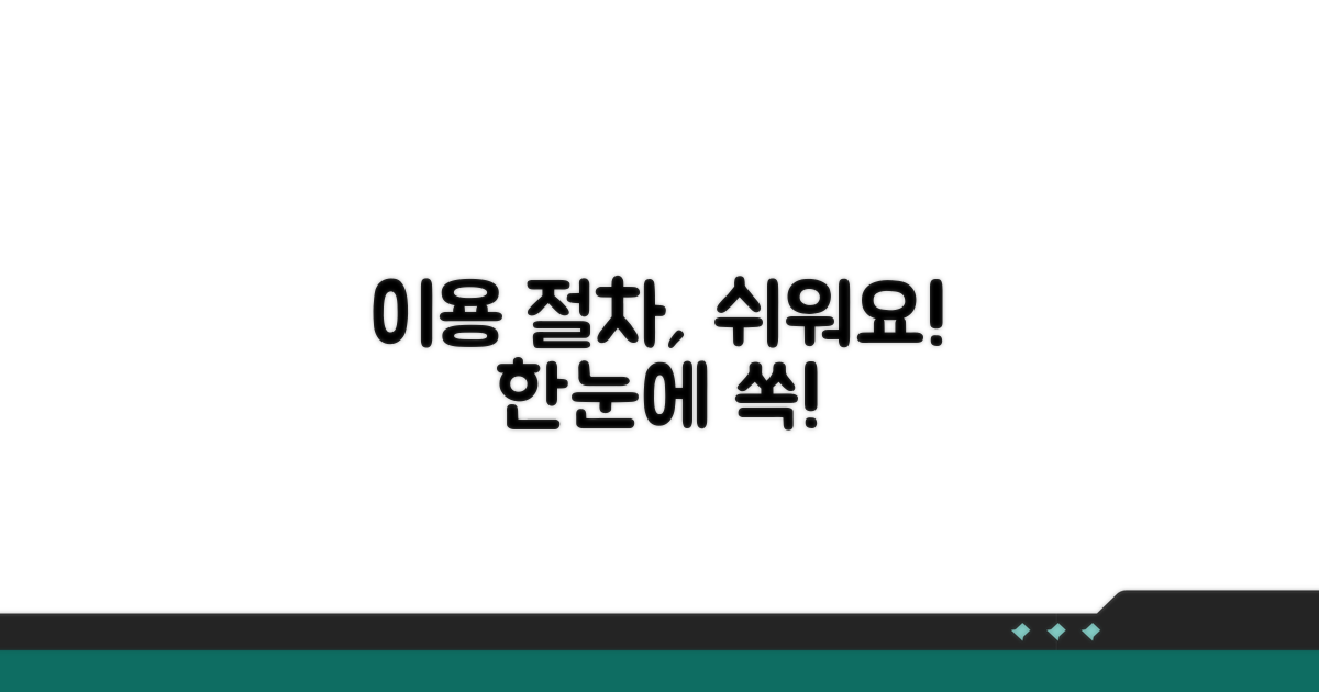 이용 절차, 어렵지 않아요