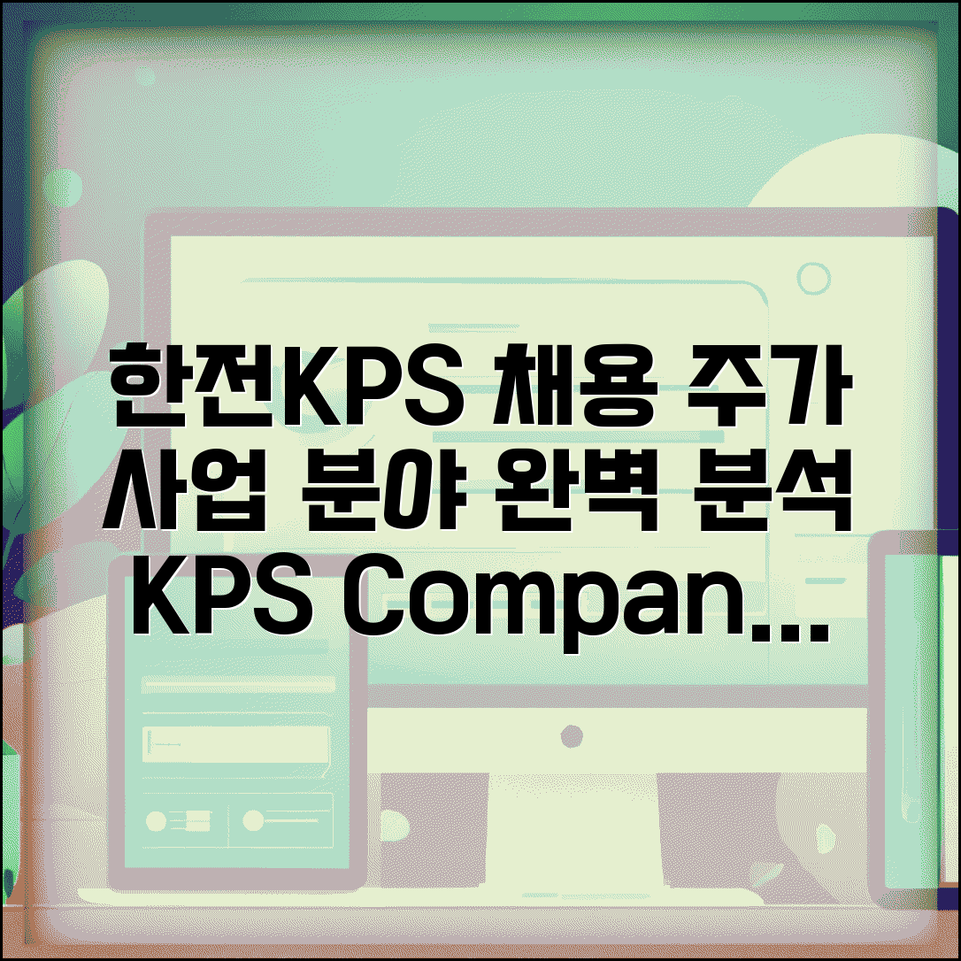 한전kps(주) 채용 주가 사업 분야 | 한전KPS 회사 정보 완벽 가이드