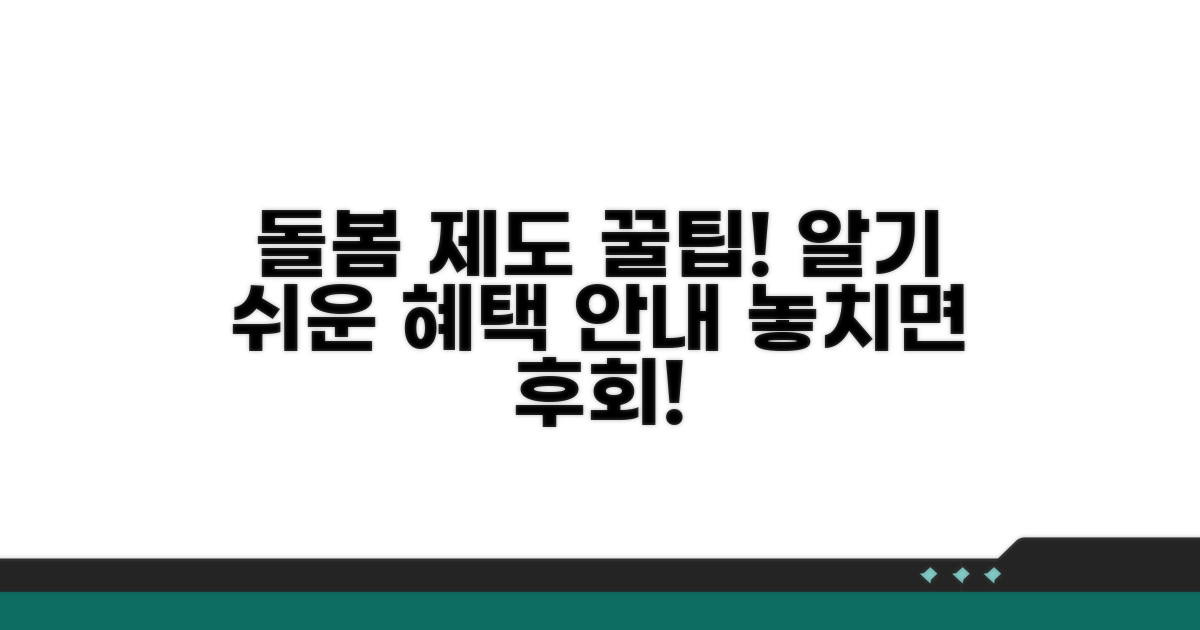 돌봄 제도 상세 안내
