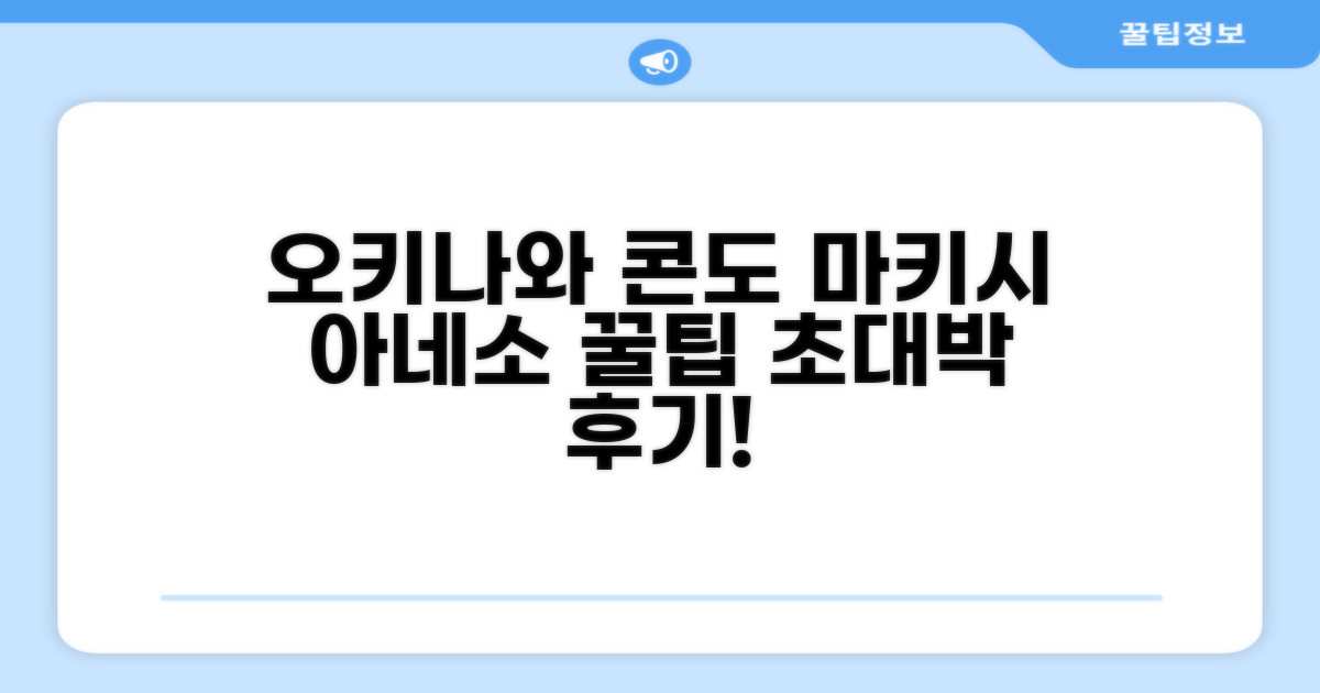 오키나와 본섬에서 경험한 콘도미니오 마키시 아네소