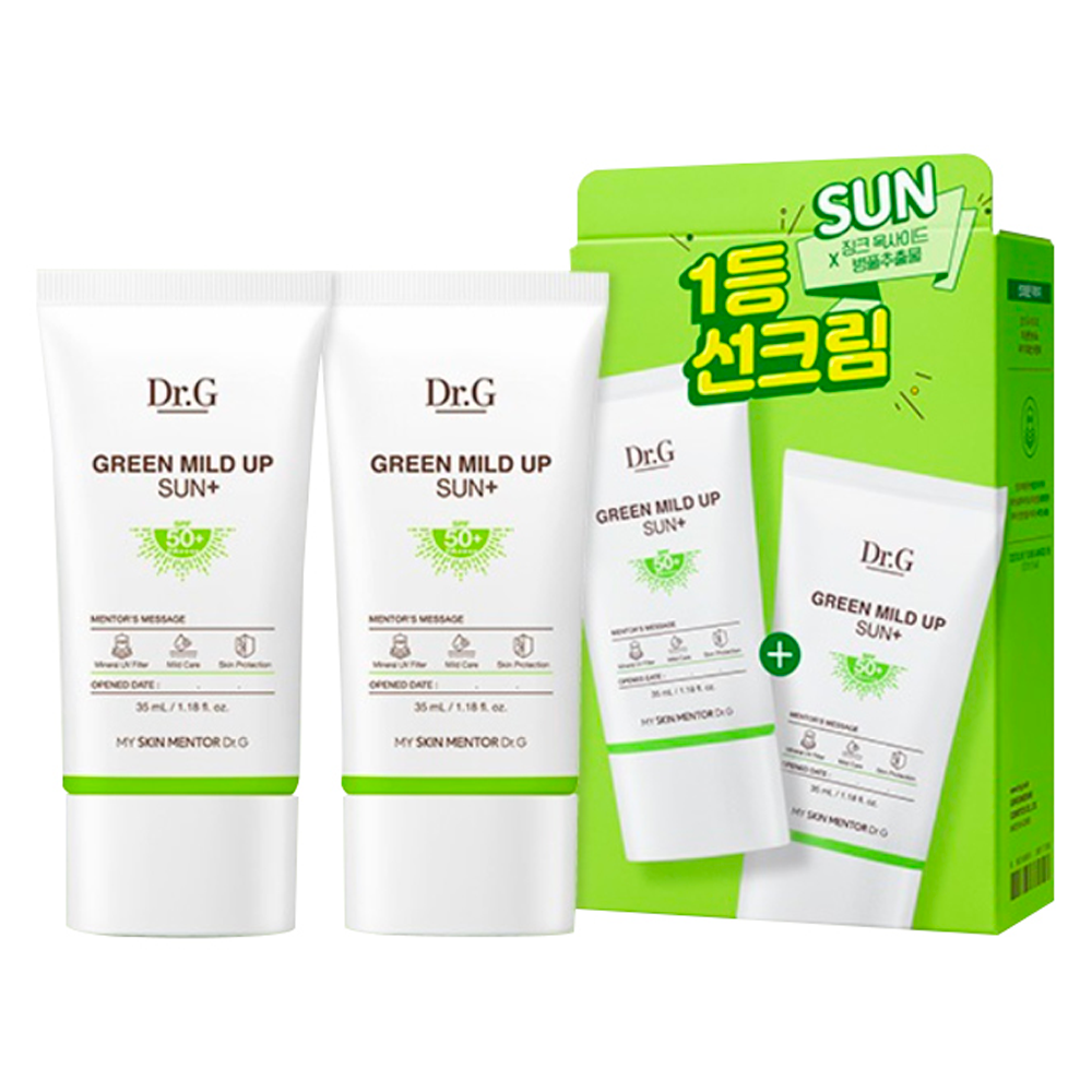 닥터지 그린 마일드 업 선 플러스 SPF50+ PA++++, 35ml, 2개 상세 이미지 1
