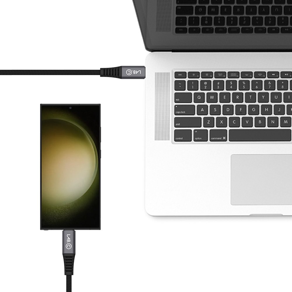 랩씨 초고속 충전 C TO C타입 케이블(100W) 삼성 25W 45W 충전 지원 3m, 1개 상세 이미지 1