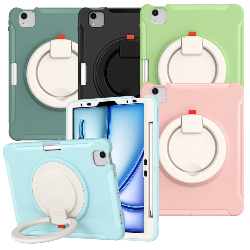 아이패드 에어 5세대 케이스 범퍼 회전 마카롱 아머 연핑크, 에어 5세대 10.9 상세 이미지 1