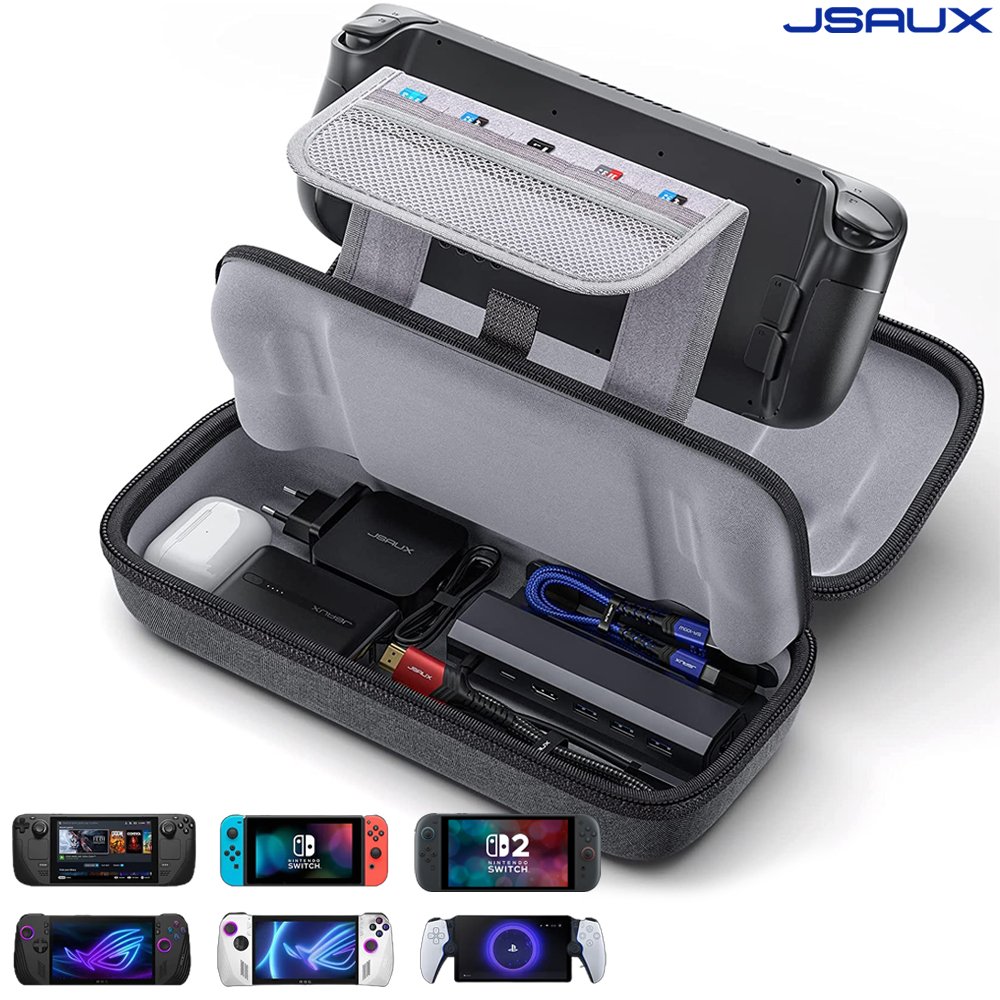 닌텐도 스위치2 케이스 JSAUX 올인원 파우치 3세대 스팀덱 PS포탈 호환 상세 이미지 1