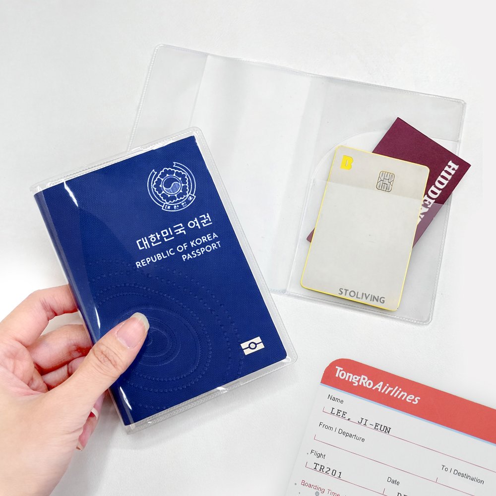 스토리빙 커버 여권 케이스 투명 상세 이미지 1