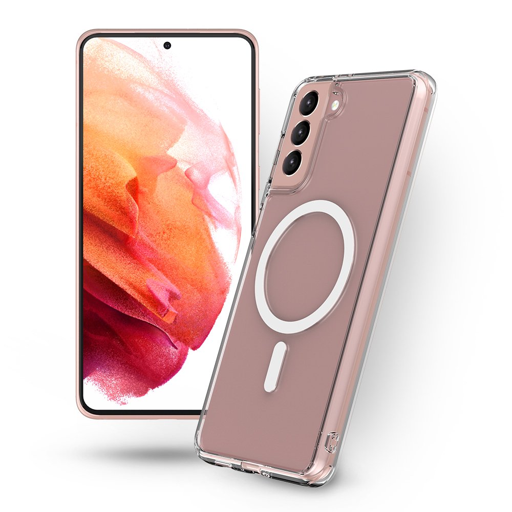 랩씨 맥세이프 마그넷 케이스 최강 2배 자력 변색 방지 클리어 투명, 갤럭시S21 플러스 상세 이미지 1