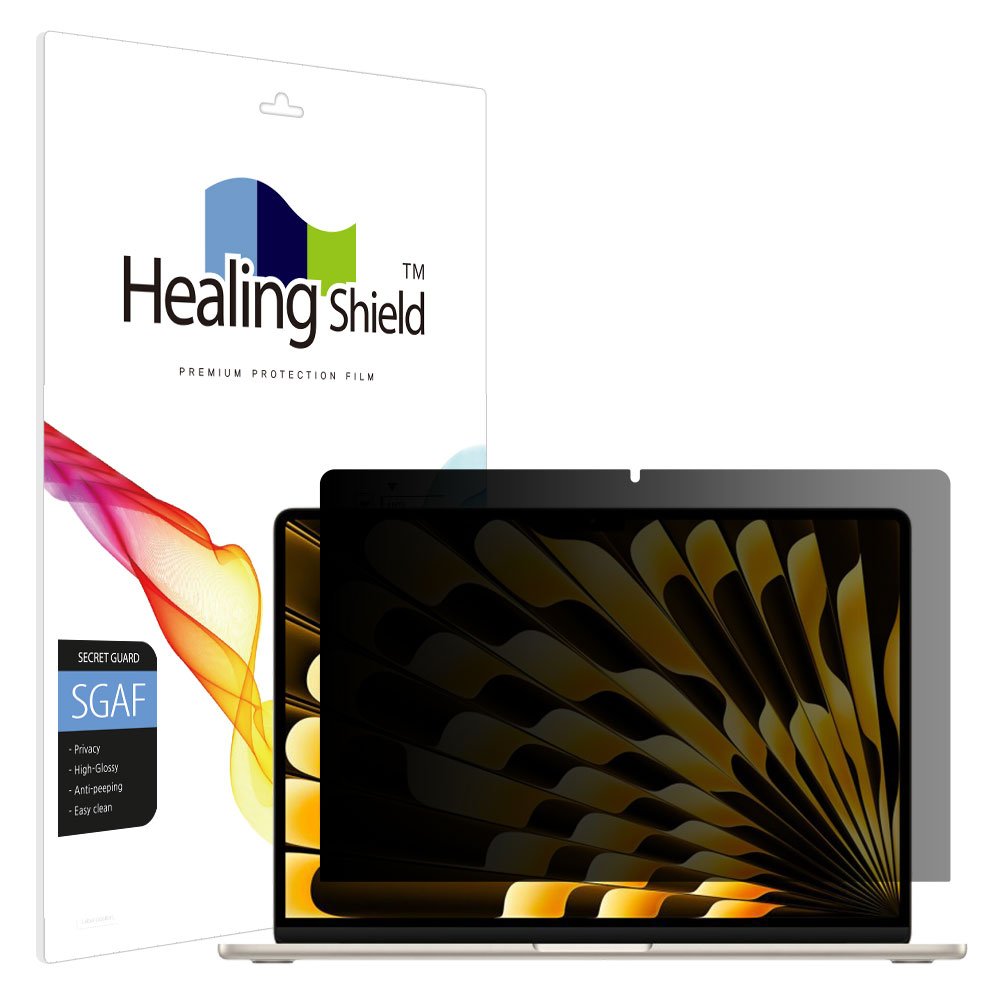 맥북에어15 M4 M5 프라이버시 사생활 보호필름 액정 상세 이미지 1