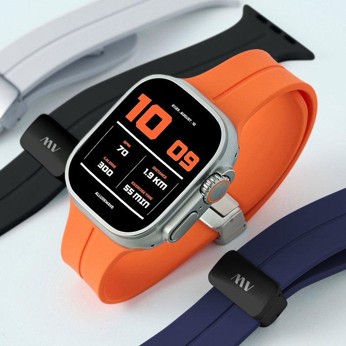 애플워치 스포츠 스트랩 울트라 2 3 실리콘 애플워치 10 11 스트랩 SE 호환 상세 이미지 1