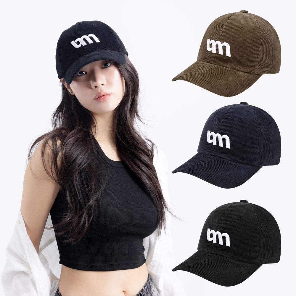 유미비 코듀로이 야구모자 대두모자 빅사이즈 깊은 여성 남성 볼캡 상세 이미지 1