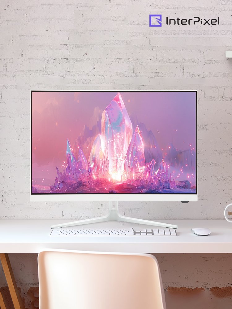 인터픽셀 IP2418 WUXGA IPS 100Hz 사무용 화이트 모니터 59~61cm(24인치), 무결점 상세 이미지 2