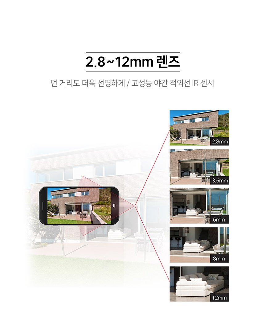 글로벌아이넷 로보뷰 P3 2세트 홈 CCTV 캠 2.8mm-12mm 광학줌 QHD 상세 이미지 1