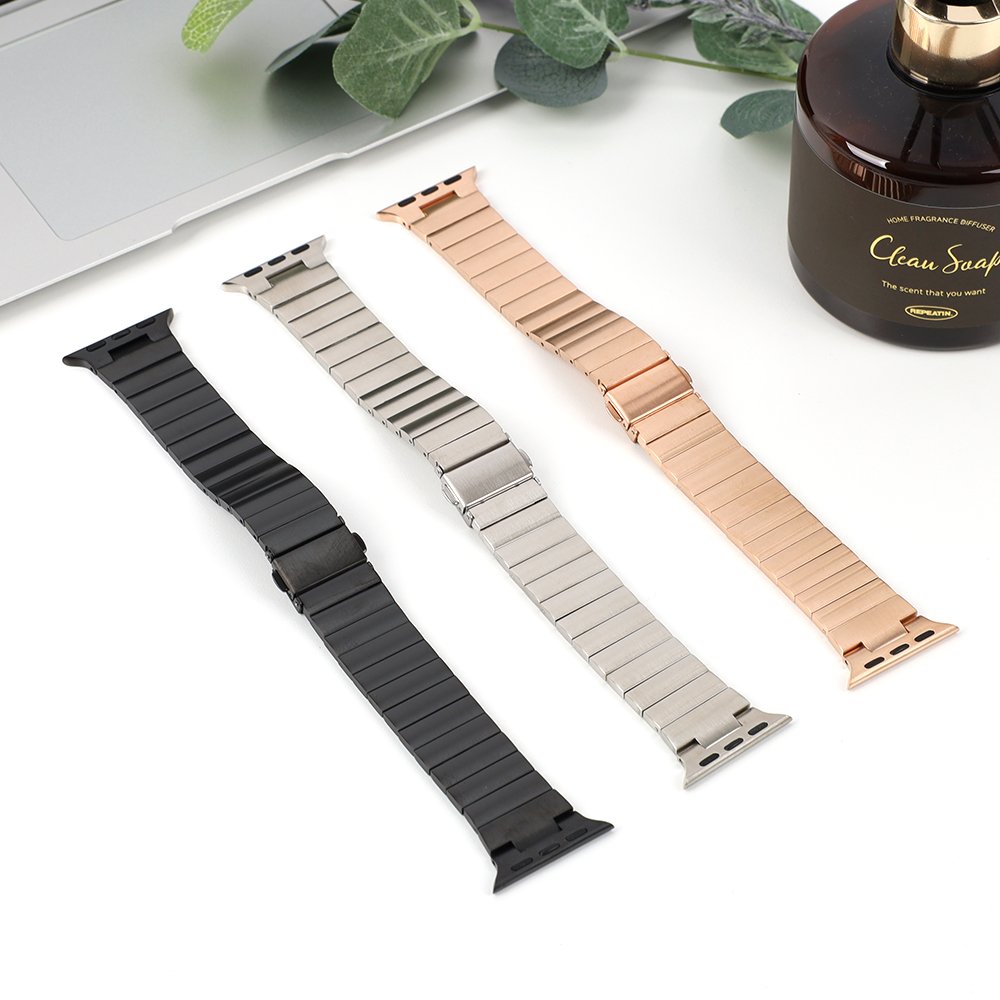애플워치 스트랩 메탈 링크브레이슬릿 루프 밴드 시계줄 42mm / 44mm / 45mm공용 상세 이미지 1