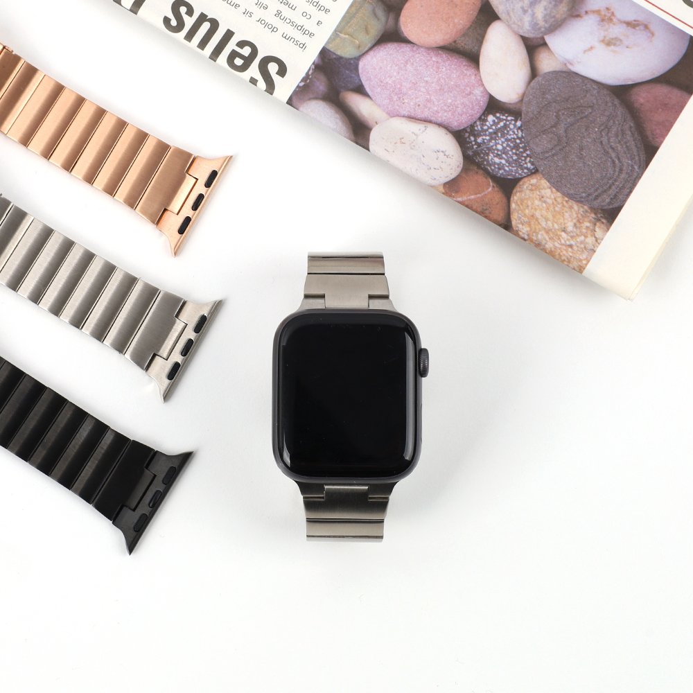 애플워치 스트랩 메탈 링크브레이슬릿 루프 밴드 시계줄 42mm / 44mm / 45mm공용 상세 이미지 1